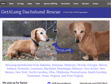 Tablet Screenshot of getalongdachshundrescue.org